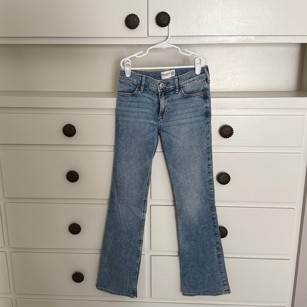 Abercrombie Kids Denim Low Rise Bootcut Jeans 11/12